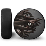 Halloween Zombie Hands Print Tire Cover With Camera Hole