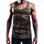 Halloween Zombie Hands Print Training Tank Top