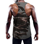 Halloween Zombie Hands Print Training Tank Top