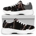 Halloween Zombie Hands Print White Chunky Shoes
