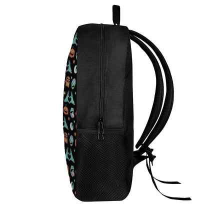 Halloween Zombie Pattern Print 17 Inch Backpack