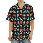 Halloween Zombie Pattern Print Aloha Shirt