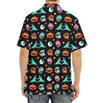 Halloween Zombie Pattern Print Aloha Shirt