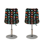Halloween Zombie Pattern Print Bar Stool Covers