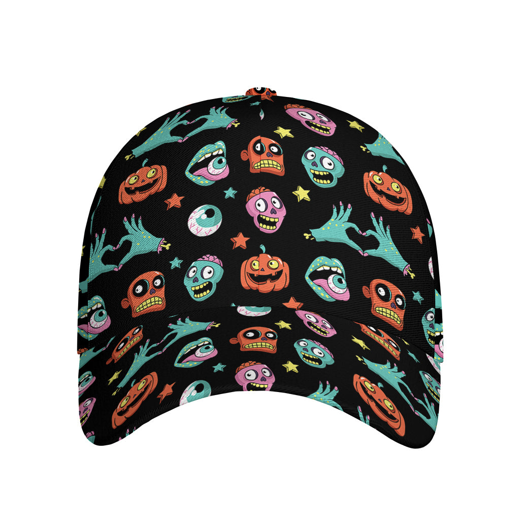 Halloween Zombie Pattern Print Baseball Cap