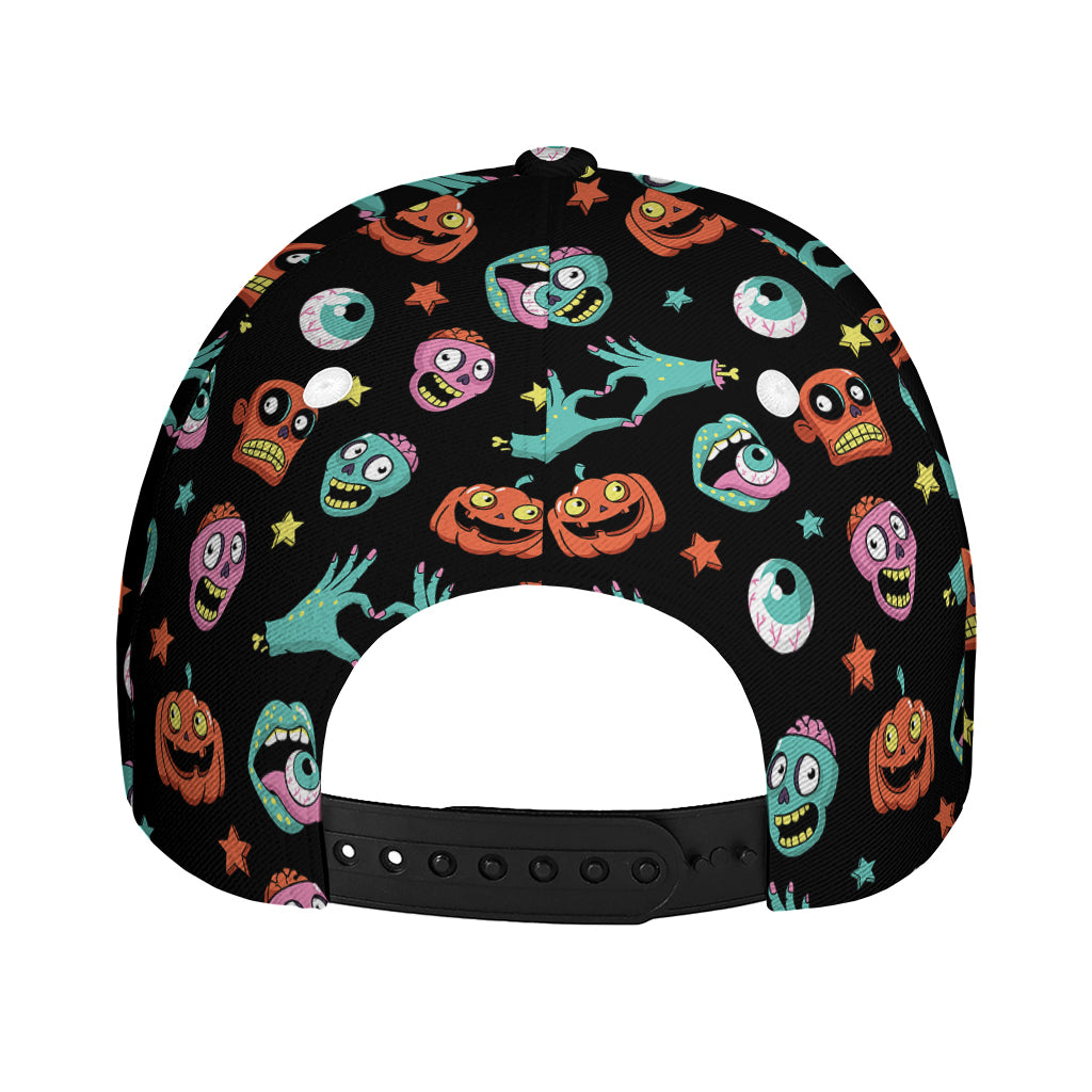 Halloween Zombie Pattern Print Baseball Cap