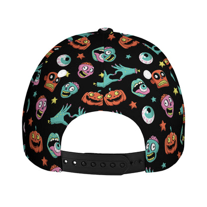 Halloween Zombie Pattern Print Baseball Cap