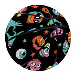 Halloween Zombie Pattern Print Basketball