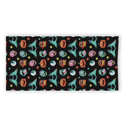 Halloween Zombie Pattern Print Beach Towel