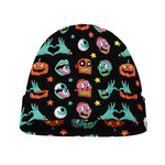 Halloween Zombie Pattern Print Beanie