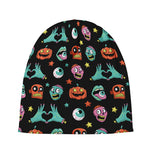 Halloween Zombie Pattern Print Beanie