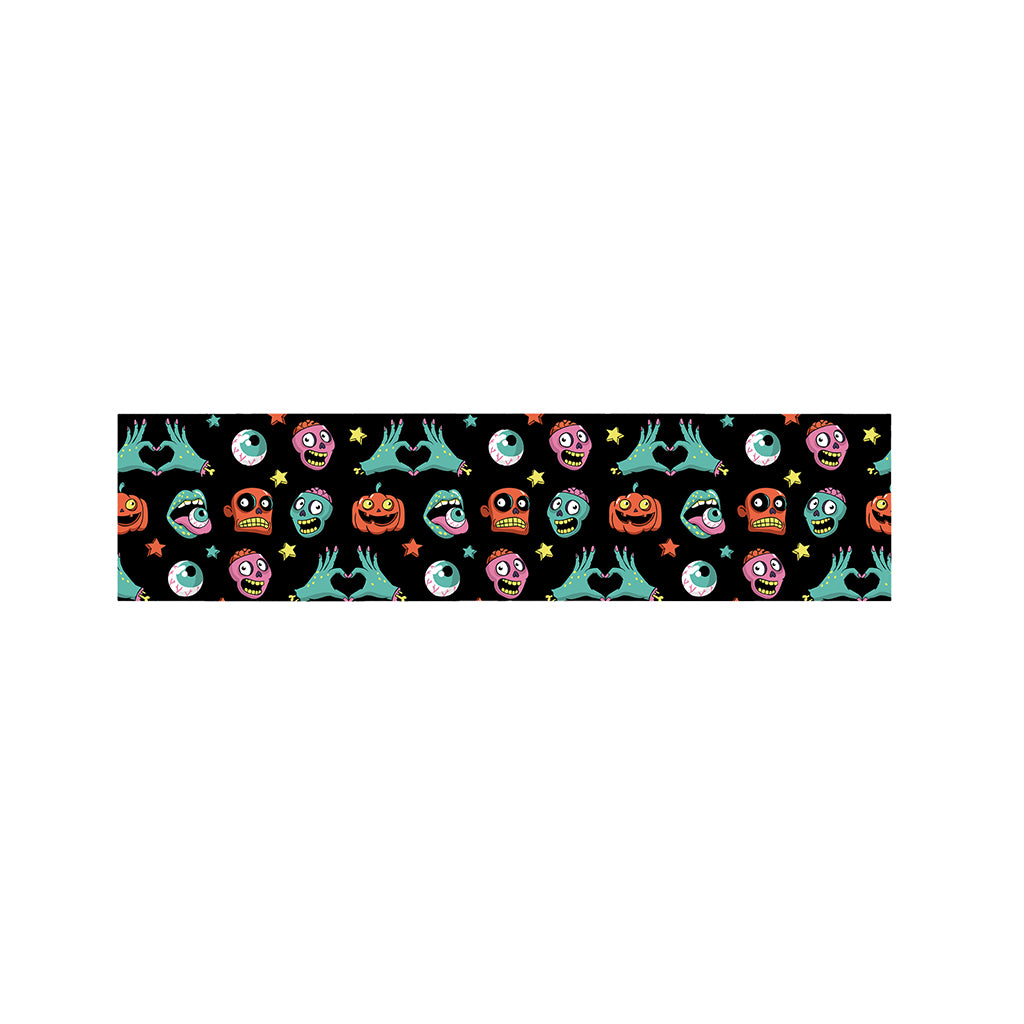 Halloween Zombie Pattern Print Bed Runner