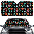 Halloween Zombie Pattern Print Car Windshield Sun Shade