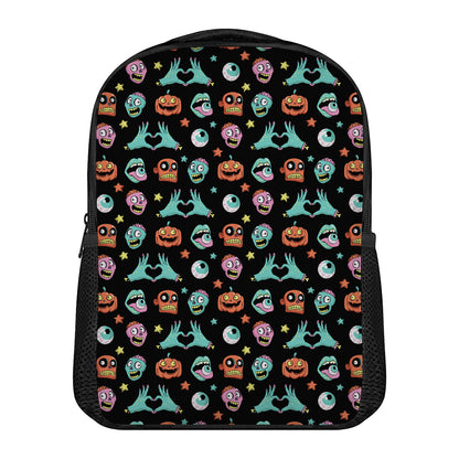 Halloween Zombie Pattern Print Casual Backpack