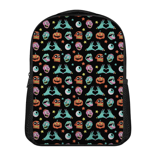 Halloween Zombie Pattern Print Casual Backpack