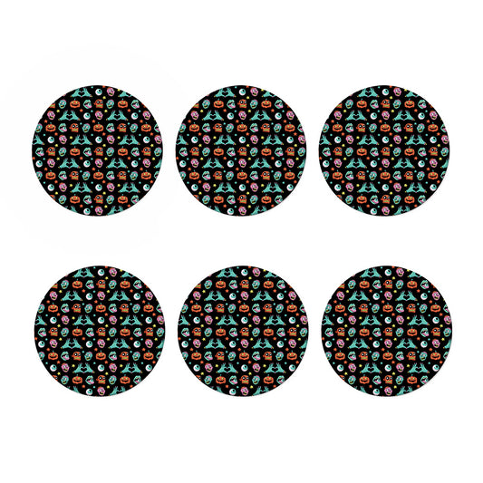 Halloween Zombie Pattern Print Coaster Set