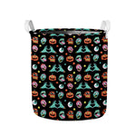 Halloween Zombie Pattern Print Collapsible Laundry Basket