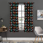 Halloween Zombie Pattern Print Curtain