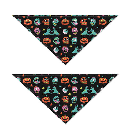 Halloween Zombie Pattern Print Dog Bandana