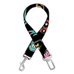 Halloween Zombie Pattern Print Dog Seat Belt