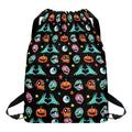 Halloween Zombie Pattern Print Drawstring Backpack