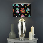 Halloween Zombie Pattern Print Drum Lamp Shade