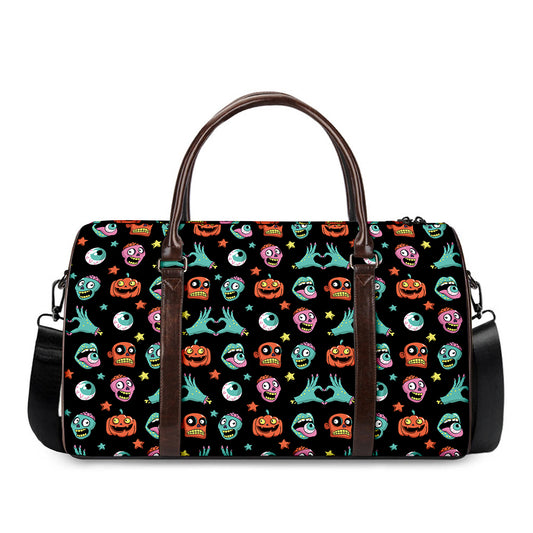 Halloween Zombie Pattern Print Duffle Bag