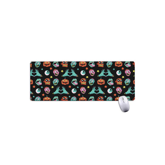 Halloween Zombie Pattern Print Extended Mouse Pad