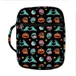 Halloween Zombie Pattern Print Front Pocket Bible Bag