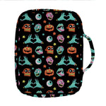 Halloween Zombie Pattern Print Front Pocket Bible Bag