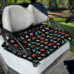 Halloween Zombie Pattern Print Golf Cart Seat Cover