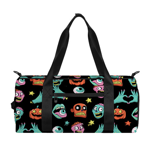 Halloween Zombie Pattern Print Gym Bag