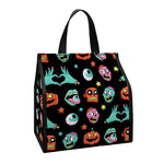 Halloween Zombie Pattern Print Insulated Lunch Tote