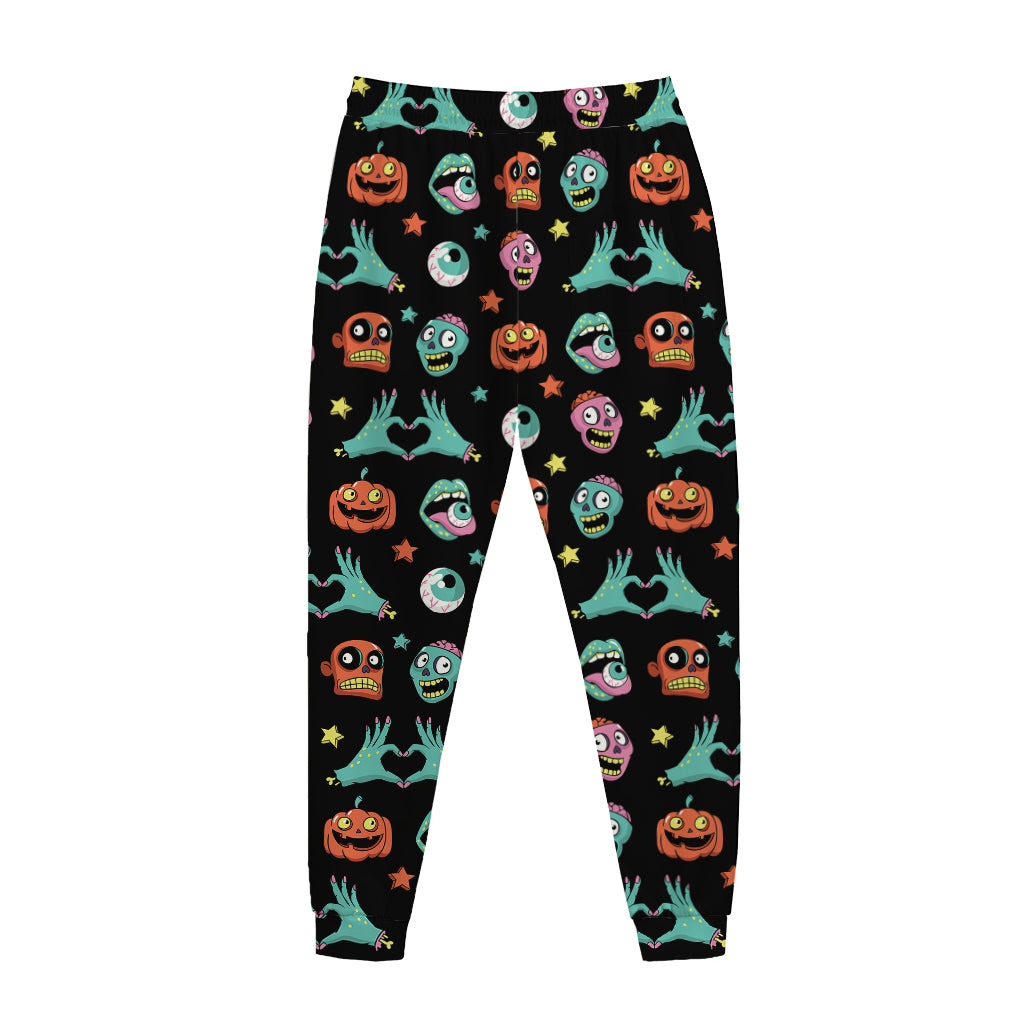 Halloween Zombie Pattern Print Jogger Pants