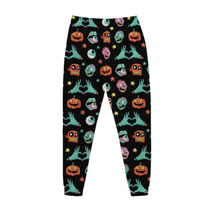 Halloween Zombie Pattern Print Jogger Pants