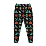 Halloween Zombie Pattern Print Jogger Pants