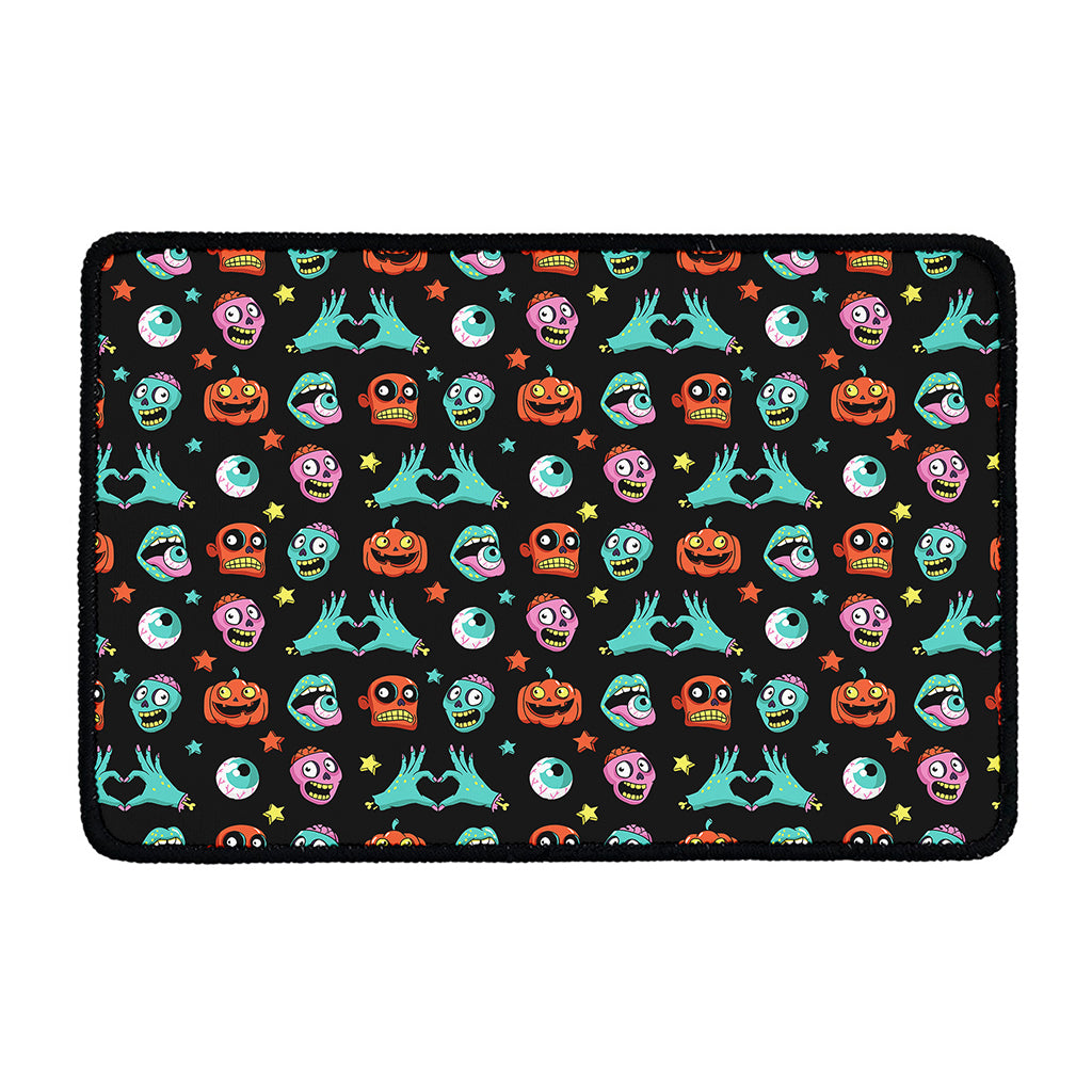 Halloween Zombie Pattern Print Kitchen Mat