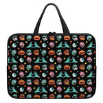 Halloween Zombie Pattern Print Laptop Sleeve With Handle