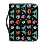 Halloween Zombie Pattern Print Leather Bible Cover