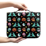 Halloween Zombie Pattern Print Leather Bible Cover