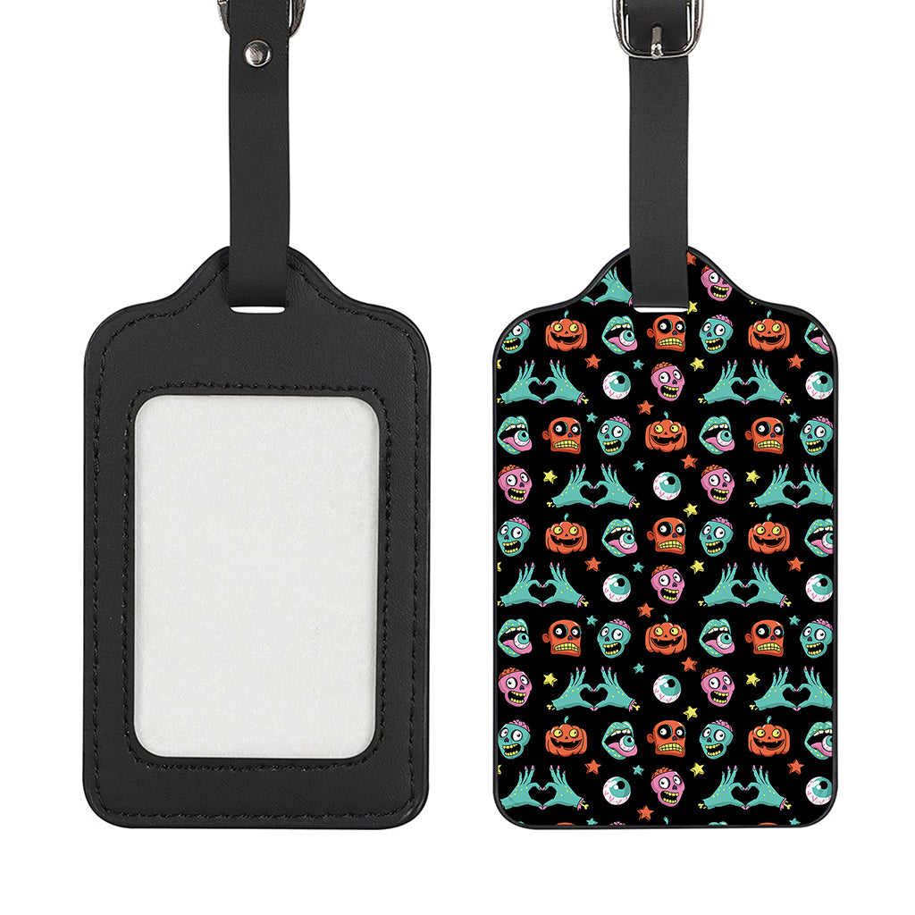 Halloween Zombie Pattern Print Luggage Tag