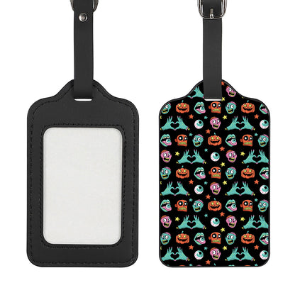Halloween Zombie Pattern Print Luggage Tag