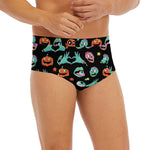 Halloween Zombie Pattern Print Men's Briefs