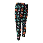 Halloween Zombie Pattern Print Men's Compression Pants