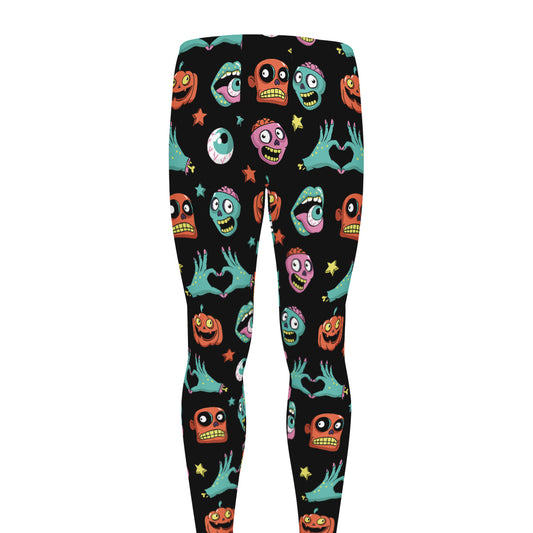 Halloween Zombie Pattern Print Men's leggings