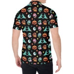 Halloween Zombie Pattern Print Men's Shirt
