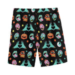 Halloween Zombie Pattern Print Men's Sports Shorts
