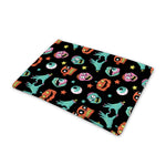 Halloween Zombie Pattern Print Pet Cooling Mat Cover