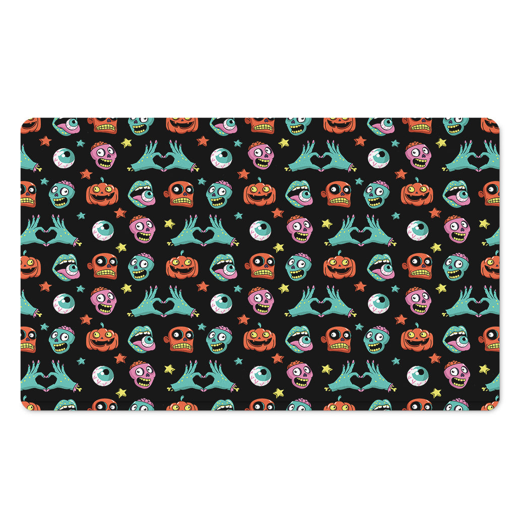 Halloween Zombie Pattern Print Polyester Doormat