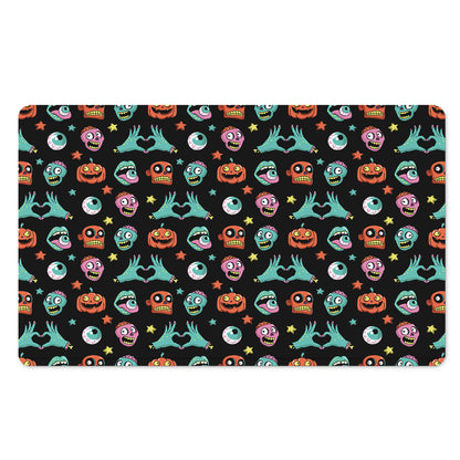 Halloween Zombie Pattern Print Polyester Doormat